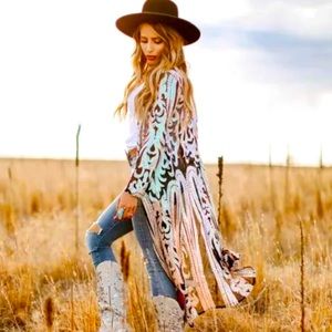 Southern Fried Chics Sequin bubblegum duster NEW